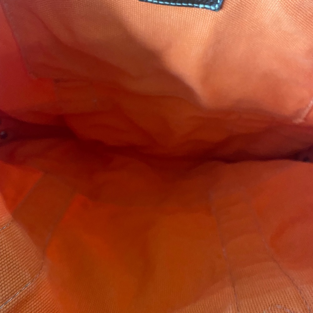 Small J Crew Tote - Orange/White - Picture 5 of 5